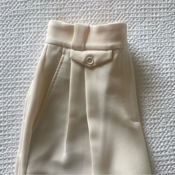 Irena Highwaisted Tailored Pant in Ivory - Picture 10 of 12